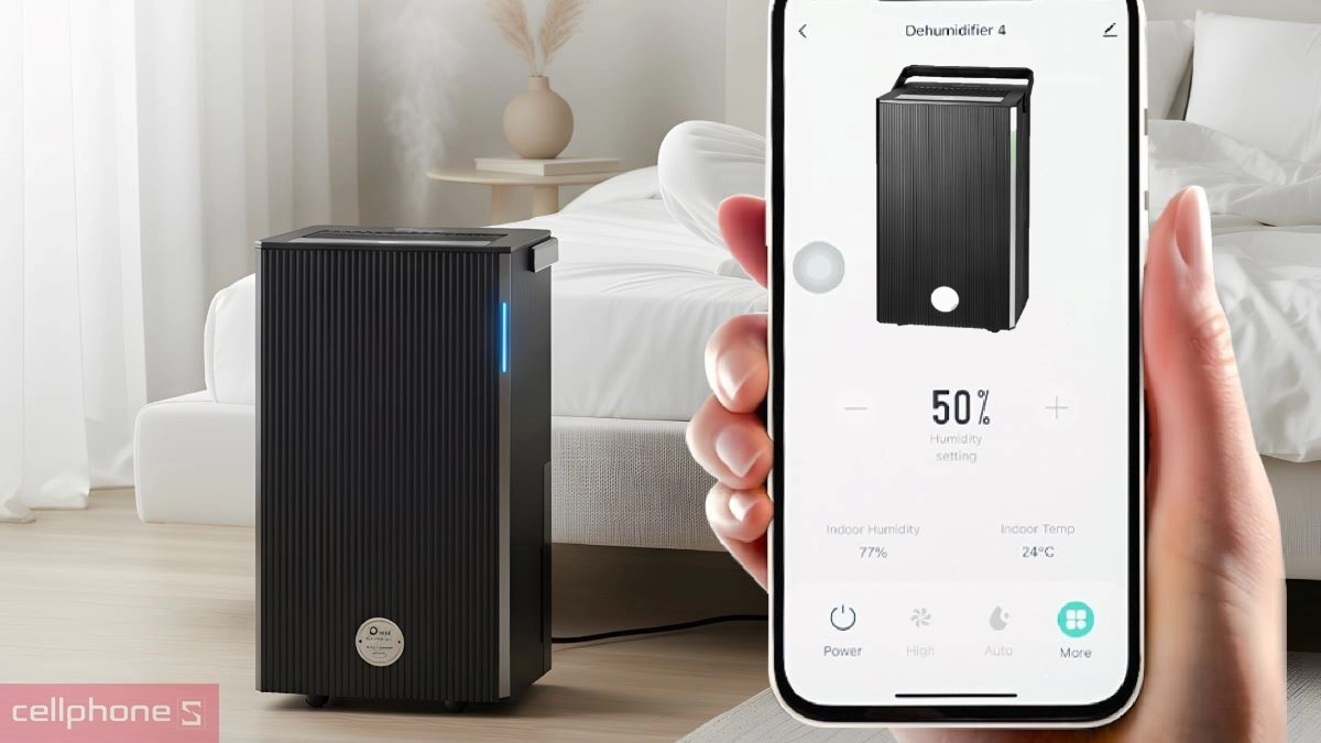 Các tiện ích thông minh tích hợp kèm của máy hút ẩm dân dụng FujiE HM-912ED