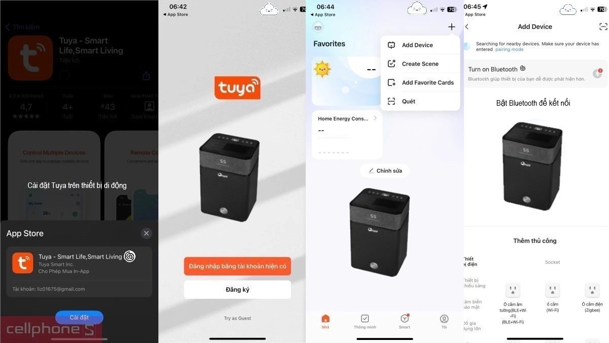 Hướng dẫn kết nối máy hút ẩm dân dụng FujiE HM-920ED với app