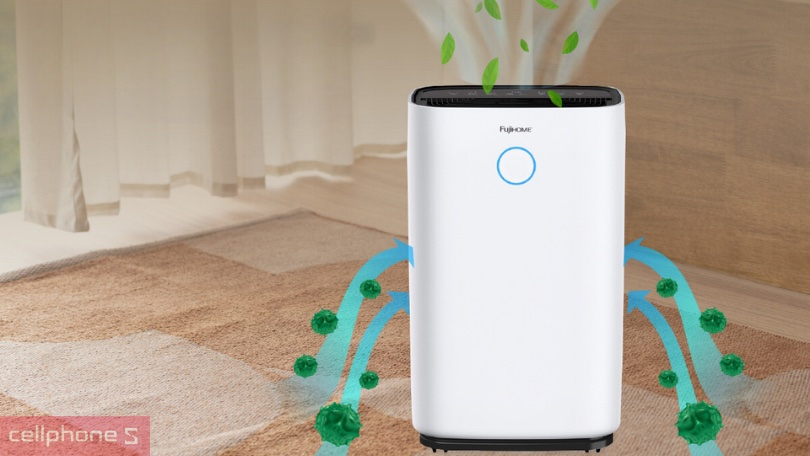 Công suất, công nghệ của máy hút ẩm dân dụng Fujihome DH25W-HEPA