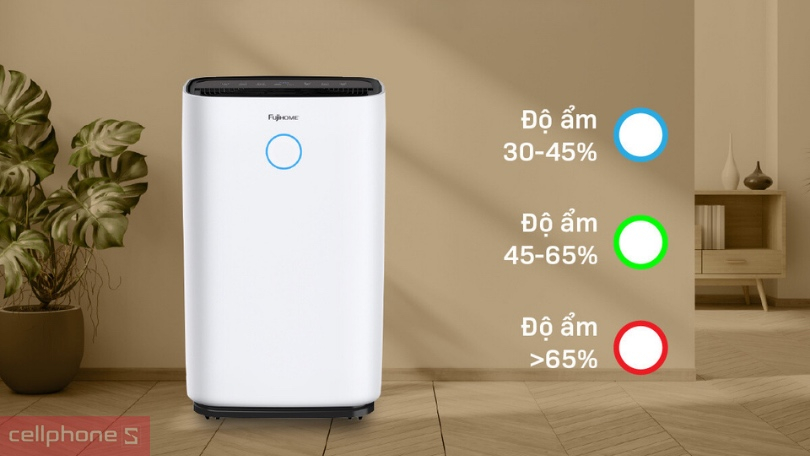 Thiết kế máy hút ẩm dân dụng Fujihome DH25W-HEPA