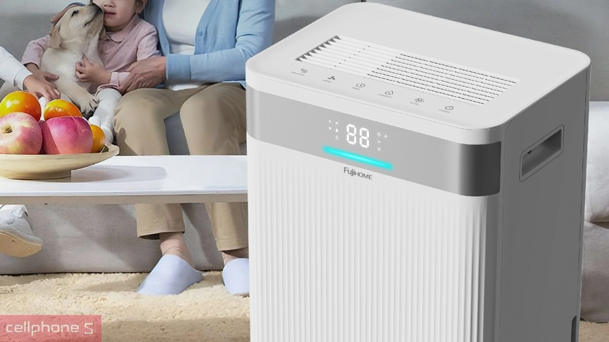 Khả năng lọc không khí của máy hút ẩm dân dụng Fujihome DH40NW 40L