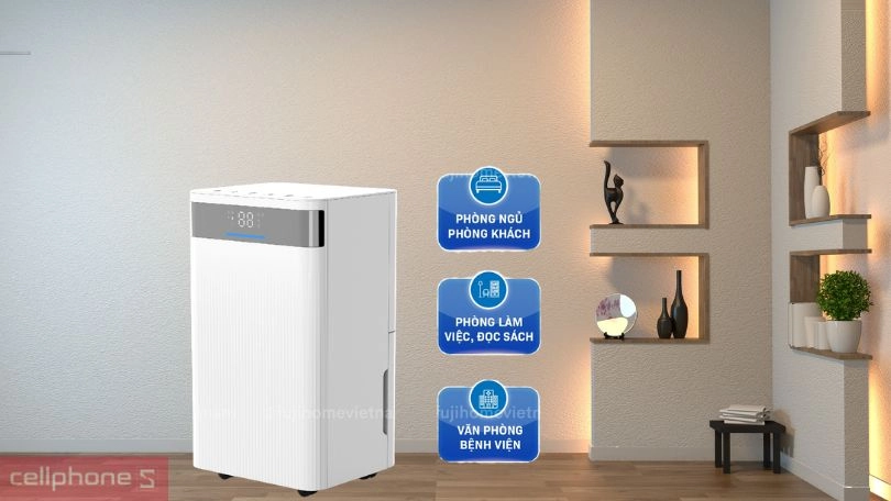 Thiết kế máy hút ẩm Fujihome 12L DH12NW