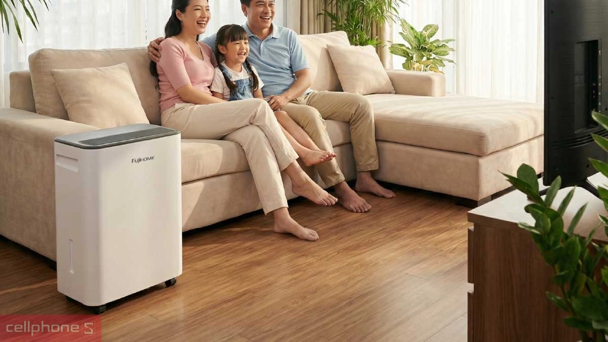 Thiết kế máy hút ẩm Fujihome DH06LITE