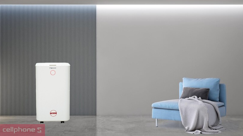 Thiết kế, chất liệu máy hút ẩm Fujihome DH12