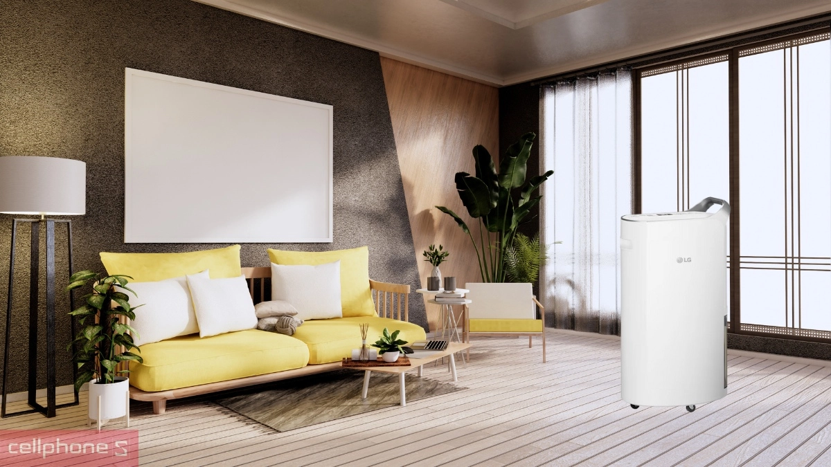 Dễ dàng di chuyển máy hút ẩm LG Dual Inverter 16G MD16GQSE0.ABAE 28L