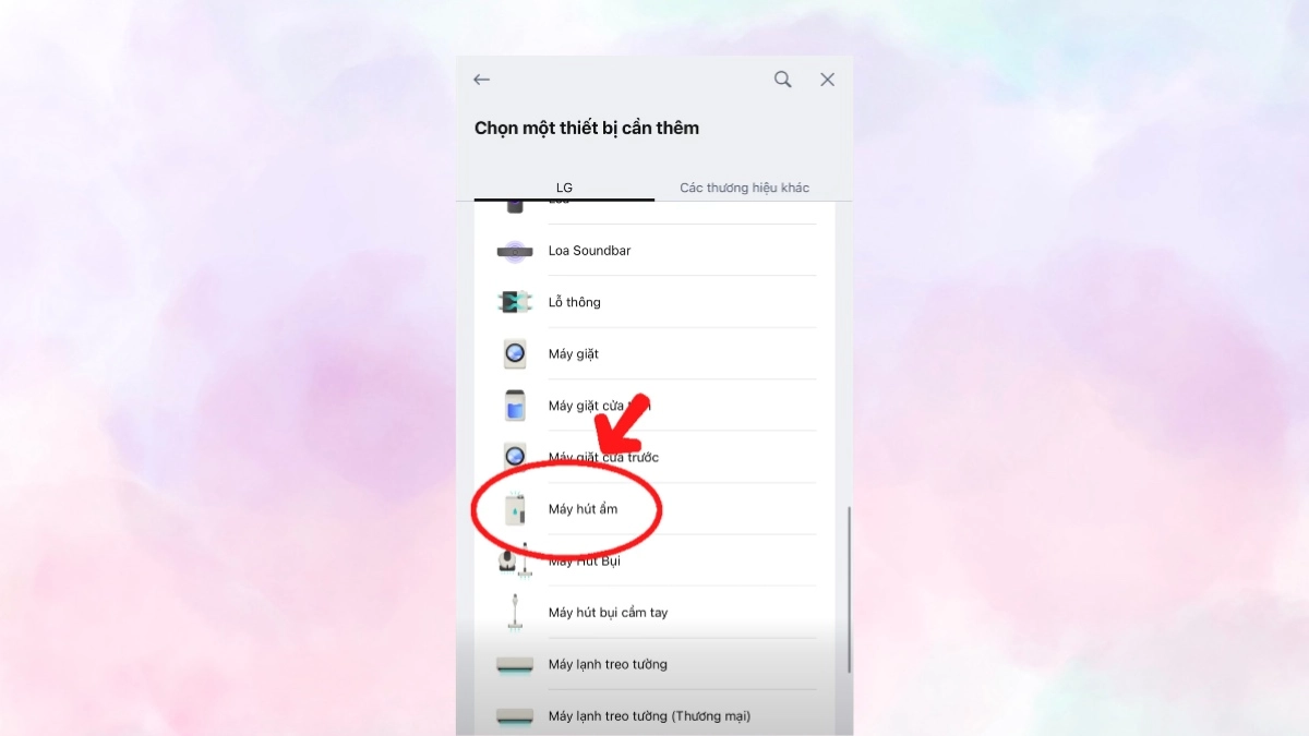 Giao diện app máy hút ẩm LG Dual Inverter 16G MD16GQSE0.ABAE 28L