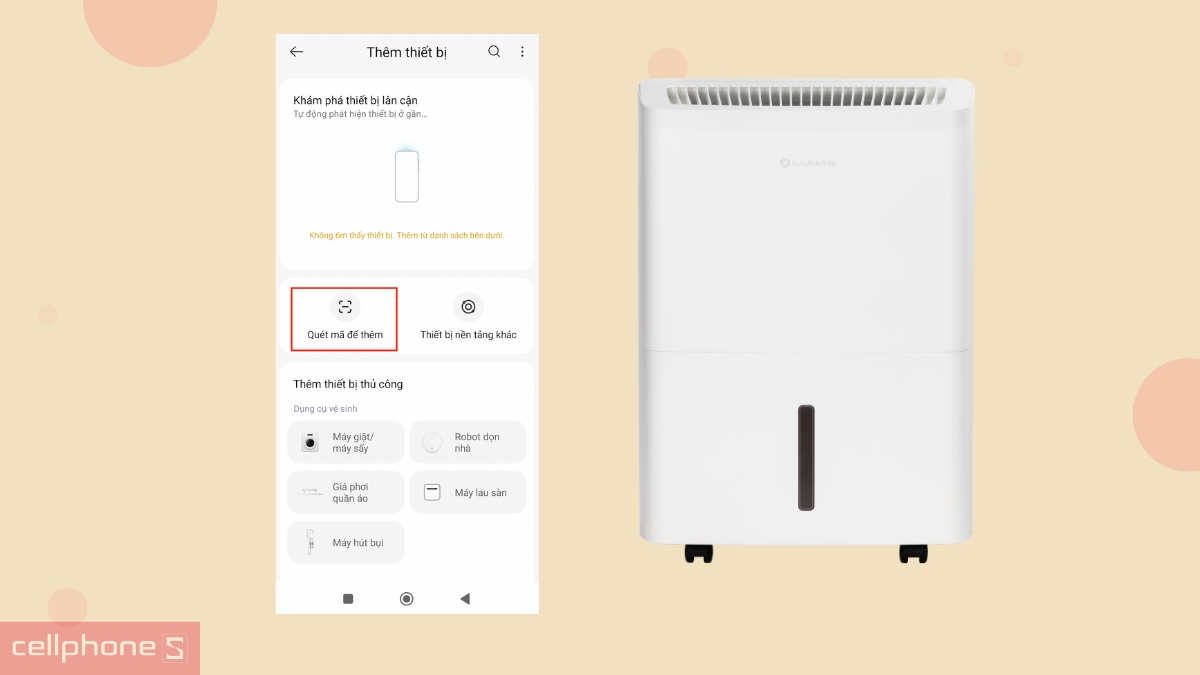 Hướng dẫn cách kết nối, sử dụng máy hút ẩm Lumias D6S-20L bằng app Mijia
