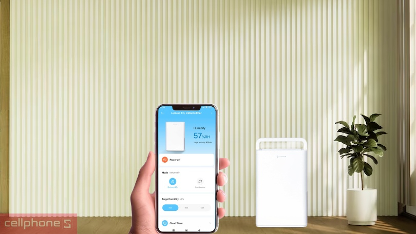Hướng dẫn kết nối máy hút ẩm Lumias NWT D2 12 với điện thoại