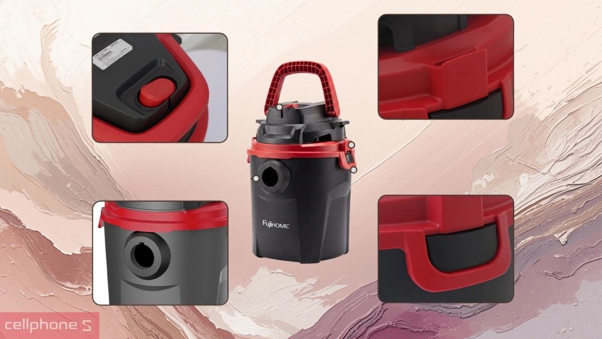 Thân máy nhựa PP của Máy hút bụi công nghiệp Fujihome VC10N