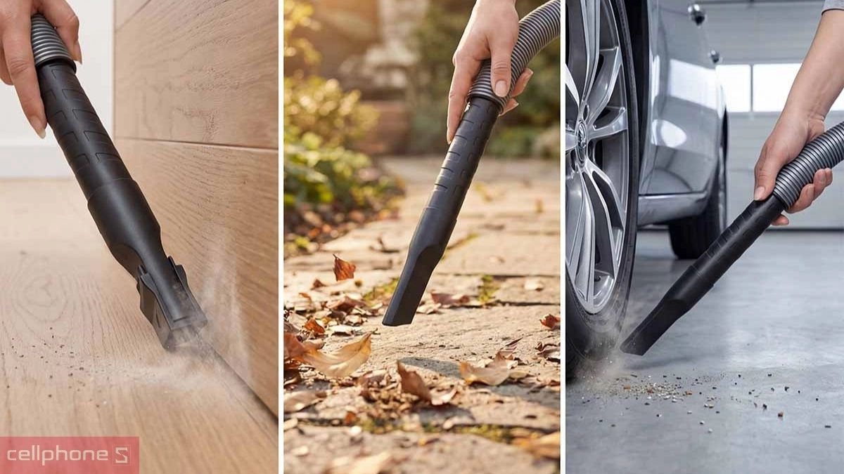 Dọn dẹp khu vực nhỏ hẹp với Máy hút bụi công nghiệp Fujihome VC10N