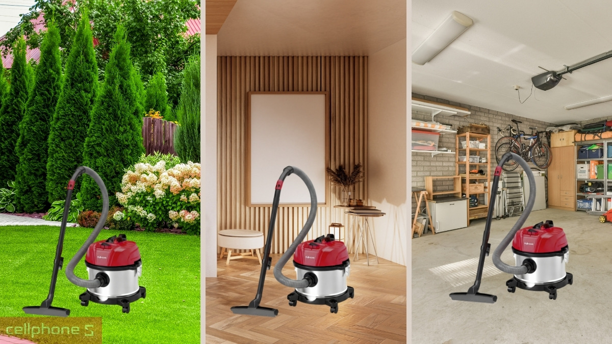 Khả năng di chuyển linh hoạt của Máy hút bụi công nghiệp Fujihome VC15N