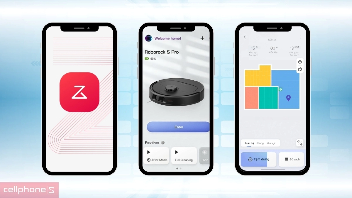 Hướng dẫn kết nối app với robot hút bụi Roborock S Pro chi tiết