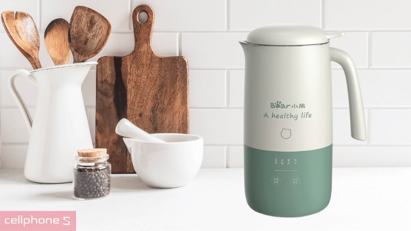 Máy làm sữa hạt Bear DJJ-B04N1 - Chất liệu Inox loại 304 và dung tích 350ml
