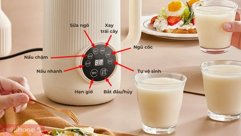 Cách sử dụng các chế độ trên máy làm sữa hạt Bear DJJ-D06X3