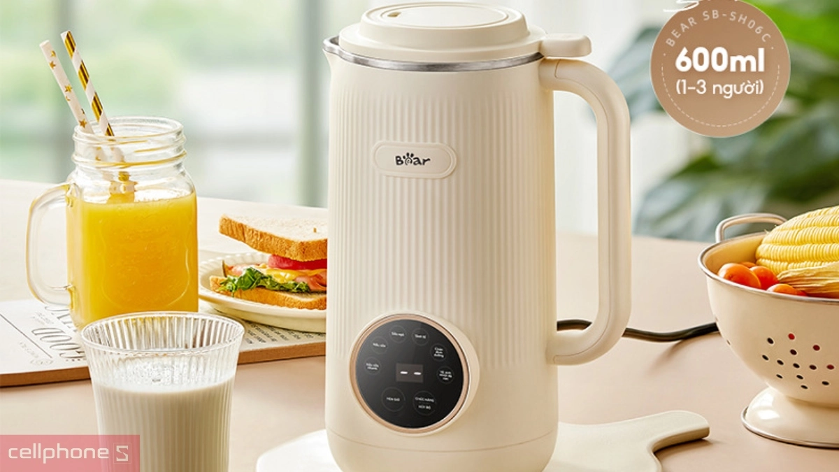 Thiết kế máy làm sữa hạt Bear SB-SH06C