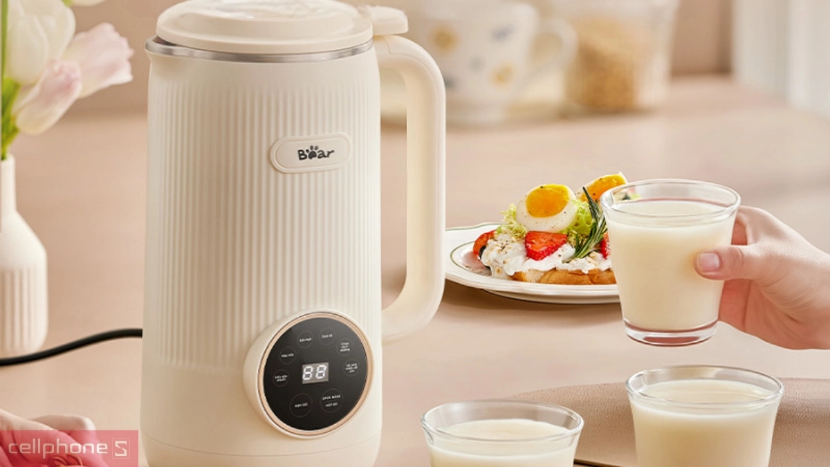 Khả năng tháo lắp, hỗ trợ làm sạch của máy làm sữa hạt Bear SB-SH06C