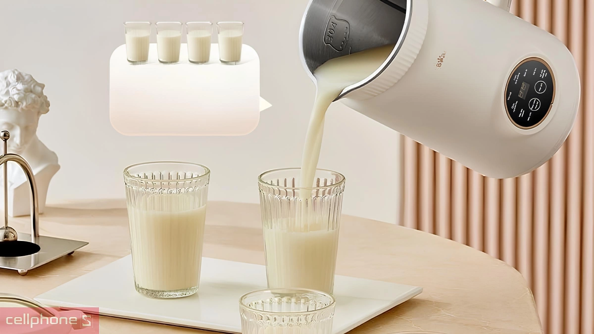 Các chức năng xay nấu phong phú của máy làm sữa hạt Bear SB-SH09Q