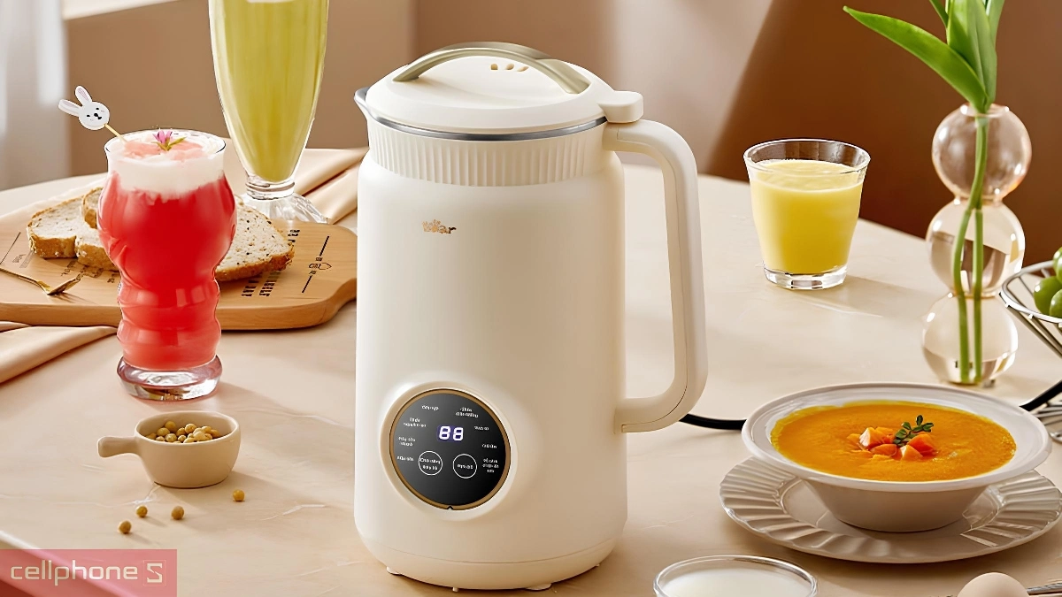 Khả năng tháo lắp, hỗ trợ vệ sinh của máy làm sữa hạt Bear SB-SH09Q