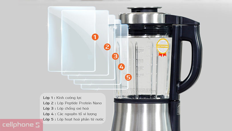 Thiết kế máy làm sữa hạt UNIE V6