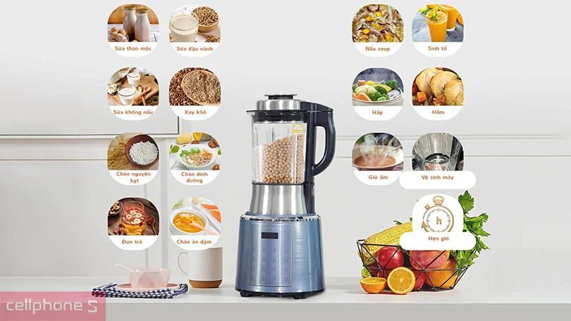 Chức năng máy làm sữa hạt UNIE V6