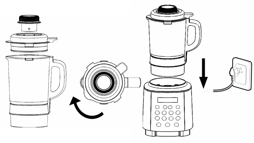 Hướng dẫn lắp máy nấu sữa