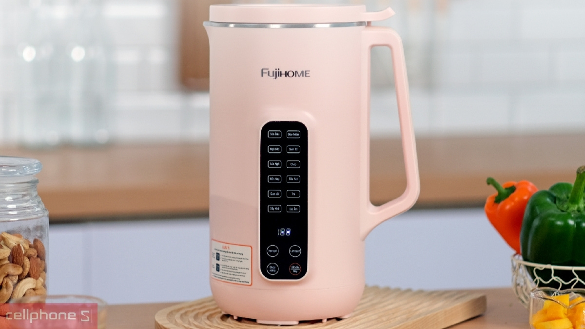 Công suất xay nấu nhanh, an toàn của máy làm sữa hạt Fujihome SM1626