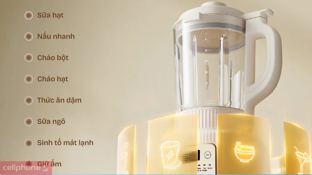 Các chức năng đa dạng của máy làm sữa hạt FujiHome SM01A