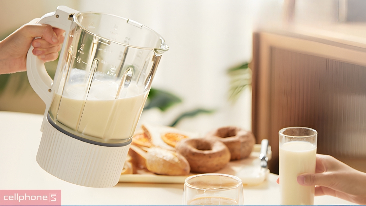 Công suất vận hành ấn tượng của máy làm sữa hạt FujiHome SM01A