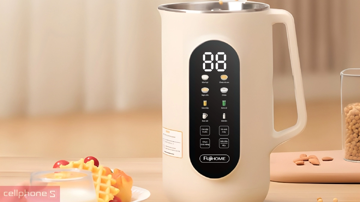 Thiết kế, dung tích máy làm sữa hạt FujiHome SM1636