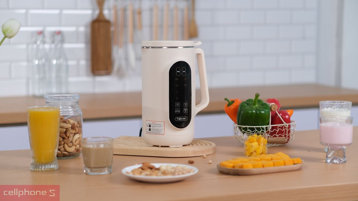 Khả năng tháo lắp, tính năng hỗ trợ vệ sinh của máy làm sữa hạt FujiHome SM1636