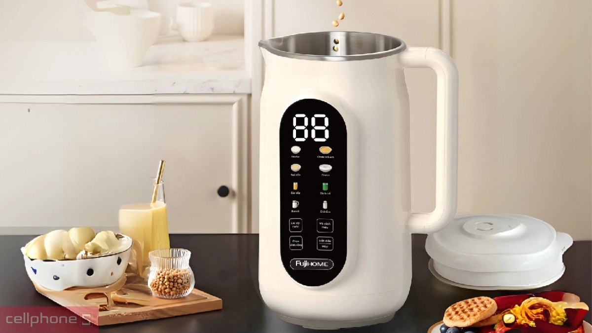 Ưu điểm tháo lắp, vệ sinh dễ dàng của máy làm sữa hạt Fujihome SM836