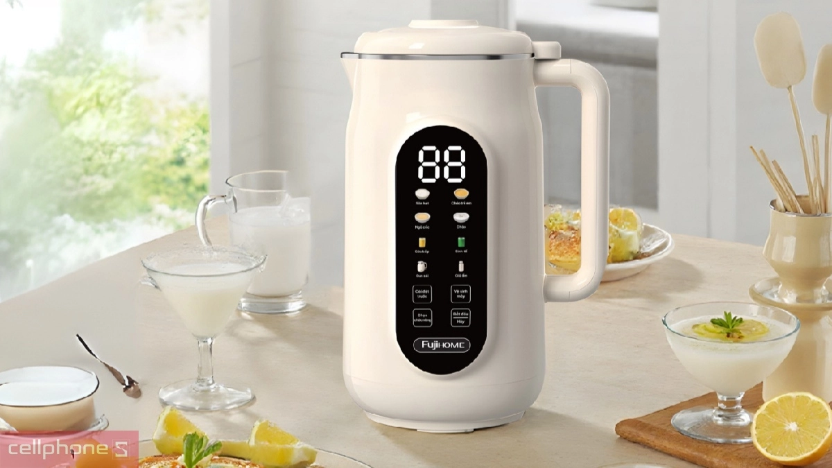 Hiệu suất xay nhuyễn mạnh mẽ của máy làm sữa hạt Fujihome SM836