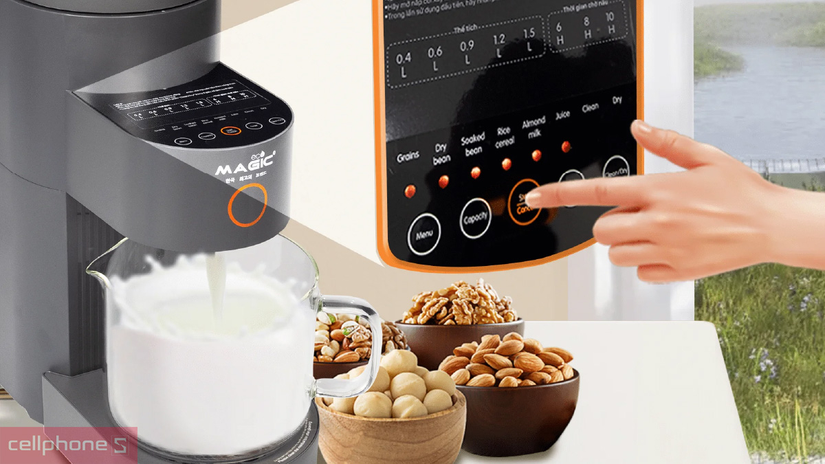 Chế độ nấu máy làm sữa hạt Magic AC-140