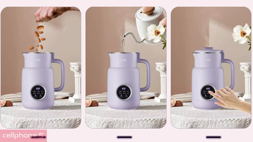 Thiết kế máy làm sữa hạt Unie UMB08