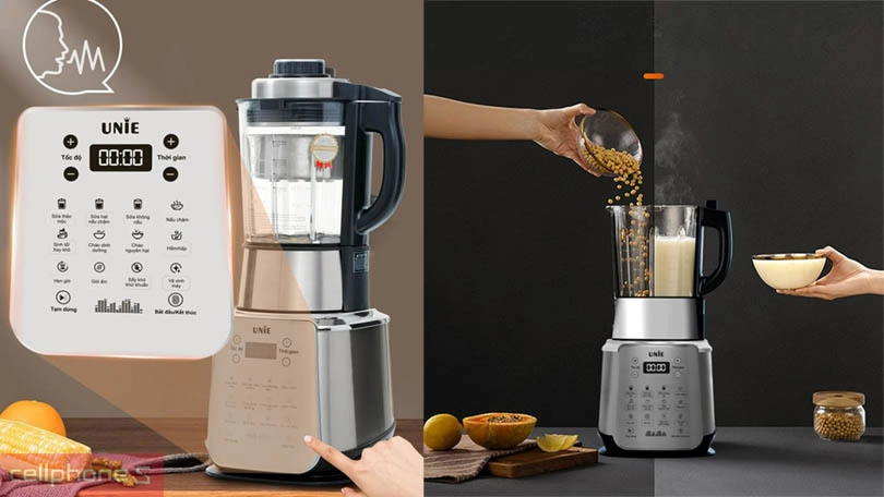 Thiết kế máy làm sữa hạt Unie V9S