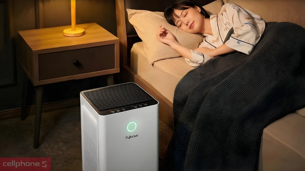 Giữ bầu không khí sạch sẽ máy lọc không khí Fujihome AP5Pro kết nối Wifi