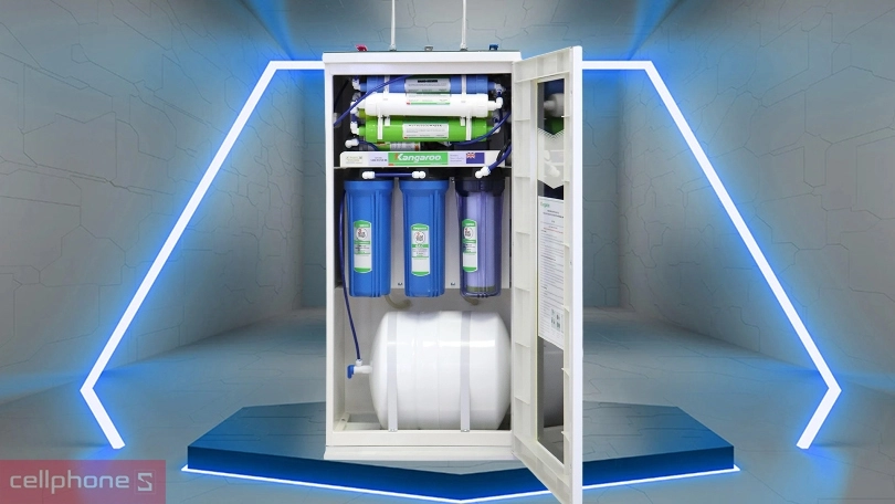 Máy lọc nước Kangaroo RO 9 lõi lọc 2 vòi KG19A3 - Thiết kế hiện đại, lọc nước nhanh