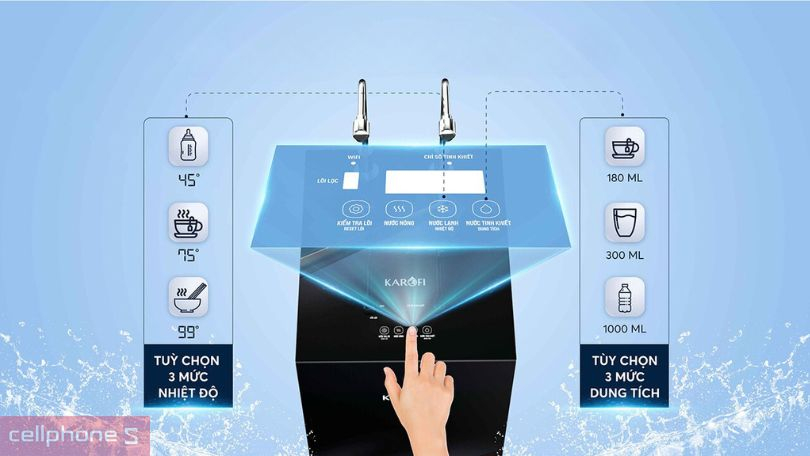 Cấu trúc máy lọc nước nóng lạnh KAROFI KAD-N89