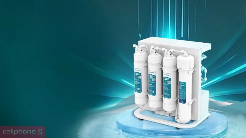 Thiết kế máy lọc nước RO không vỏ Sunhouse 10 lõi SHA8201KV