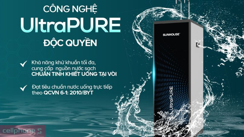 Công nghệ lọc trên máy lọc nước RO UltraPURE Sunhouse 10 lõi SHA76620KL
