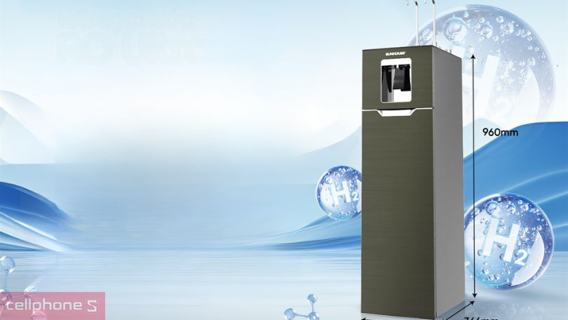 Thiết kế máy lọc nước RO UltraX Sunhouse 11 lõi SHA76658SH