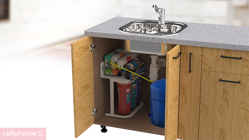 Thiết kế máy lọc nước Sunhouse RO 10 lõi lọc SHA88117KV