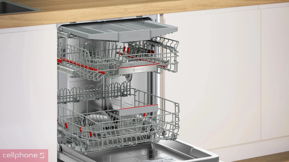 Khoang rửa máy rửa bát âm tủ Bosch 14 bộ Series 6 SMV6ZCX16E
