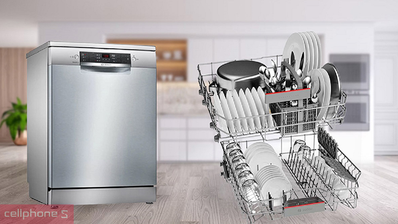 Máy rửa bát Bosch trang bị công nghệ Zeolith Máy rửa bát Bosch đi kèm công nghệ Zeolith sấy khô nhanh