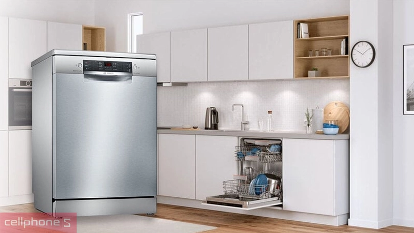 Máy rửa bát Bosch SMS46GI01P Series 4 - Kiểu dáng hiện đại, đa dạng chức năng