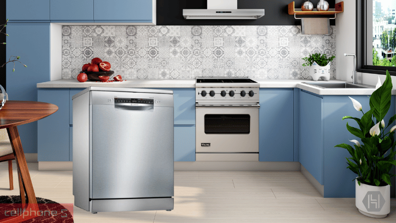 Máy rửa bát Bosch SMS4HCI48E - Dung tích lớn và tiêu thụ 9.5 lít cho mỗi lần rửa