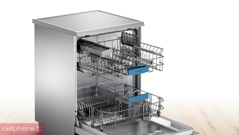 Máy rửa bát Bosch SMS63L08EA Series 6 – An toàn, rửa chén bát siêu tốc