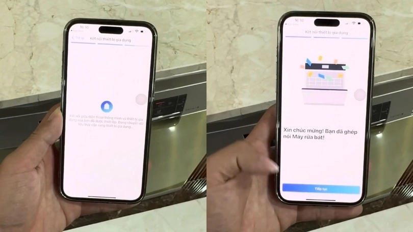 Hướng dẫn kết nối máy rửa bát Bosch SMS6ZCI16E với điện thoại