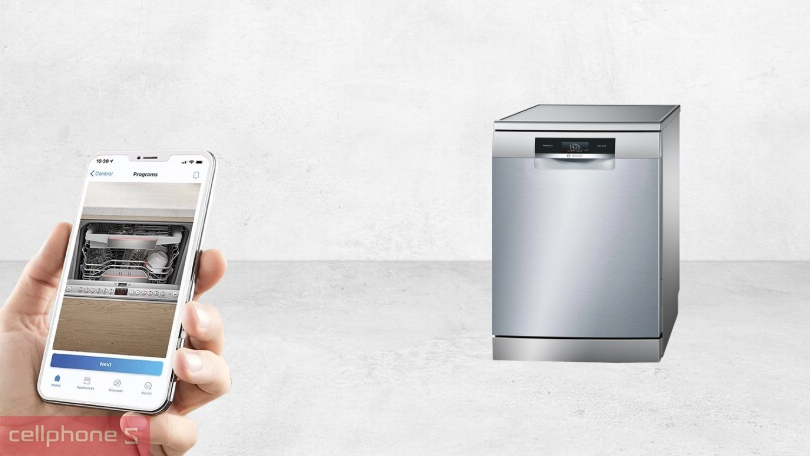 Hướng dẫn kết nối máy rửa bát Bosch SMS8YCI01E Series 8