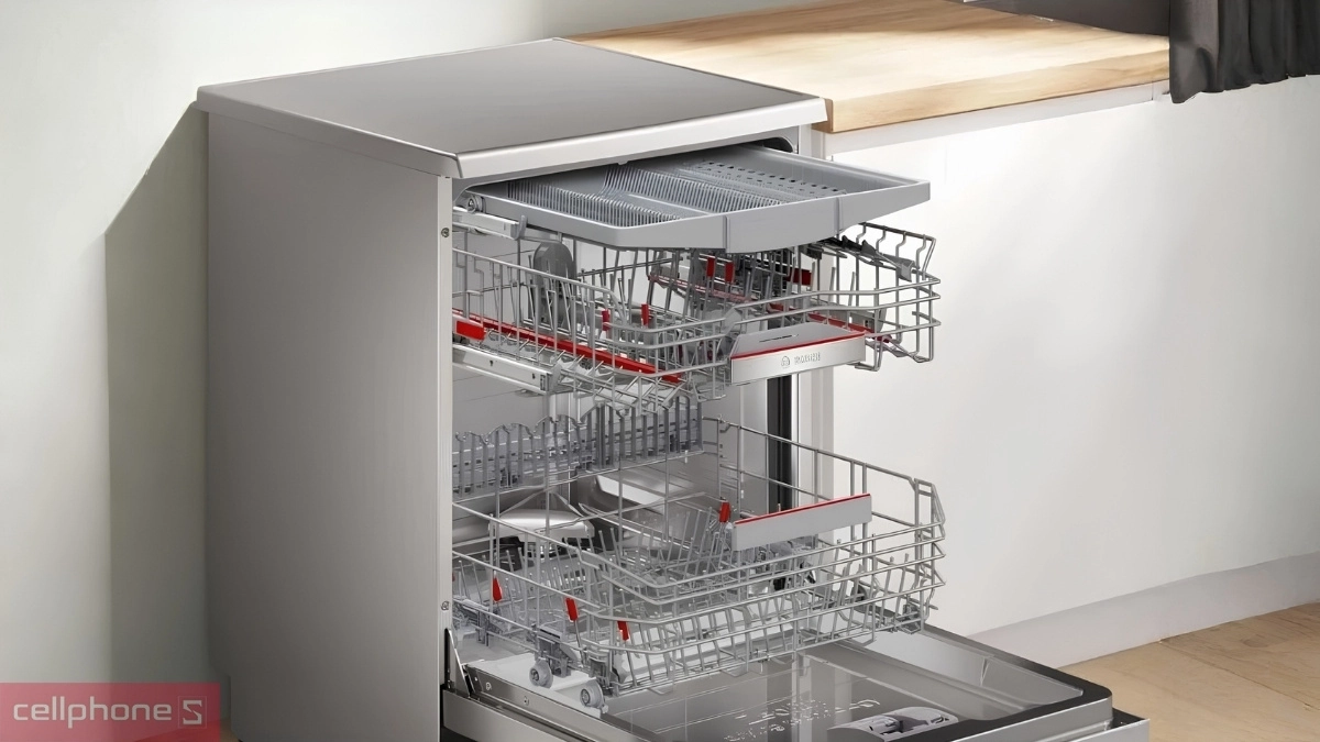 Dung tích máy rửa bát độc lập Bosch 14 bộ Series 6 (SMS6ZCI85M)